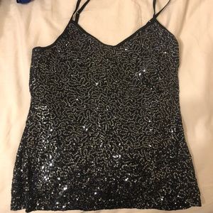 Express Black sequin cami